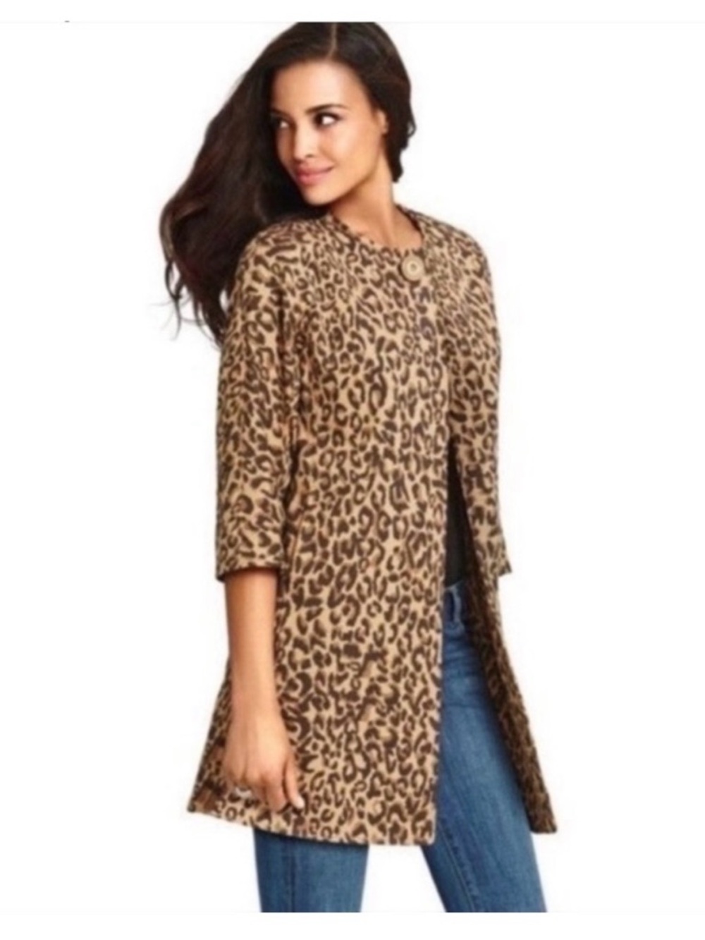 Carol Anderson CAbi leopard print Estate size small excellent use condition